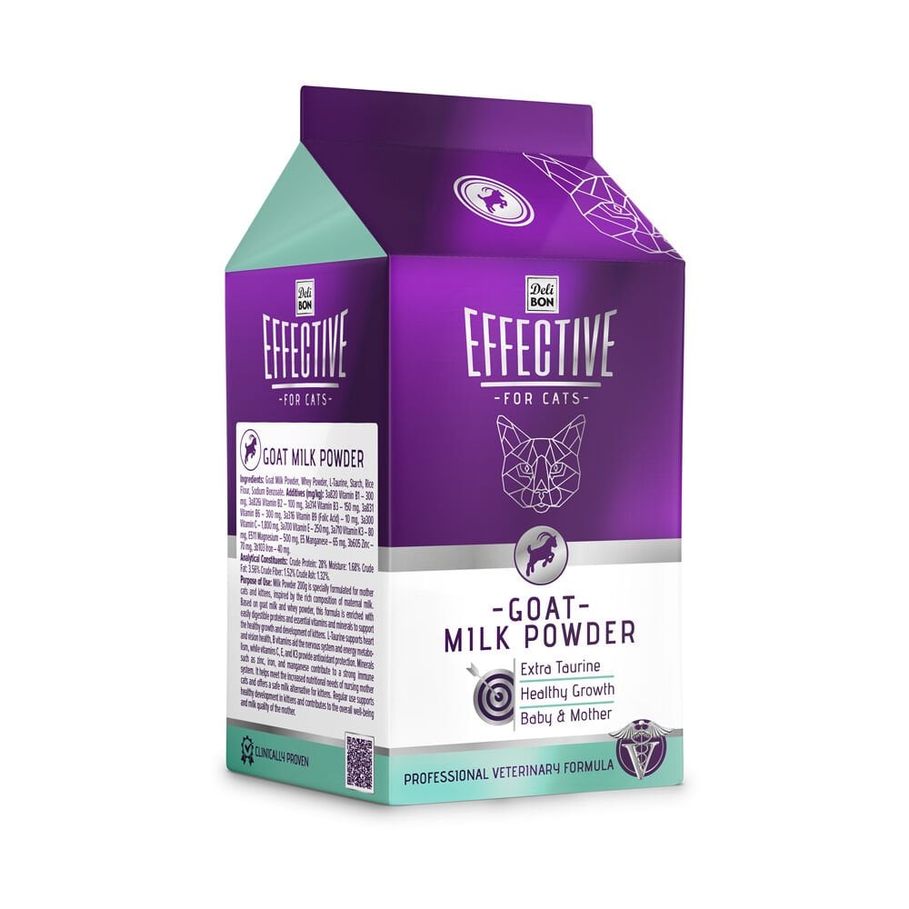 [MILKGOAT200GR] Delibon Effective Kitten Goat Milk Powder 200g