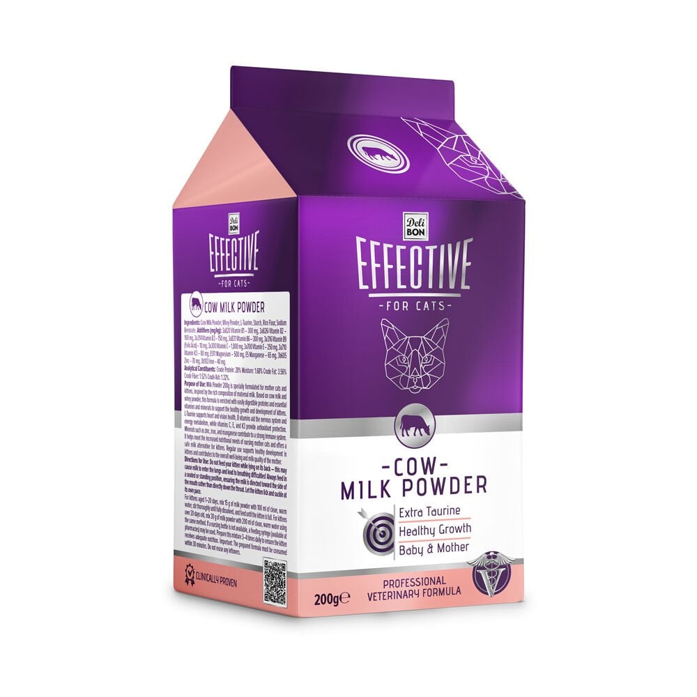 [MILKCOW200GR] Delibon Effective Kitten Cow Milk Powder 200g