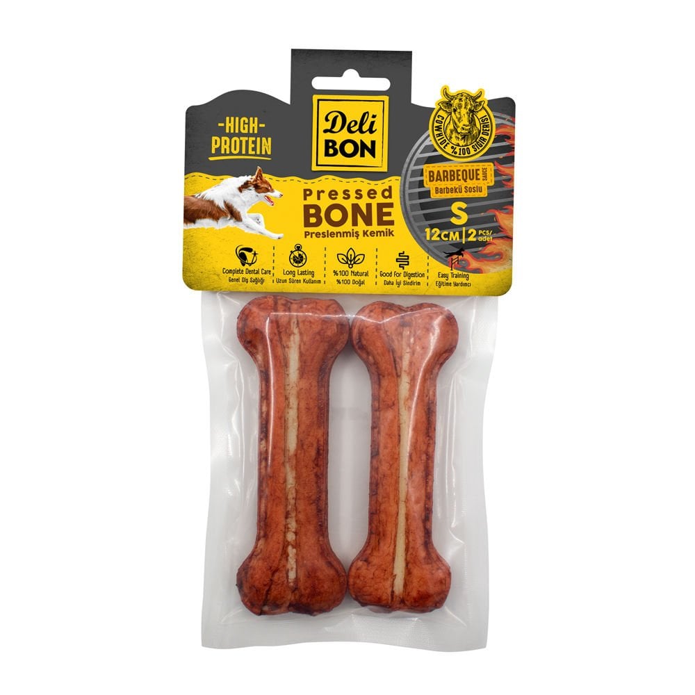[EKO12CM2BARBECUE] Delibon BBQ Rawhide Dog Treat 12cm 2 pcs