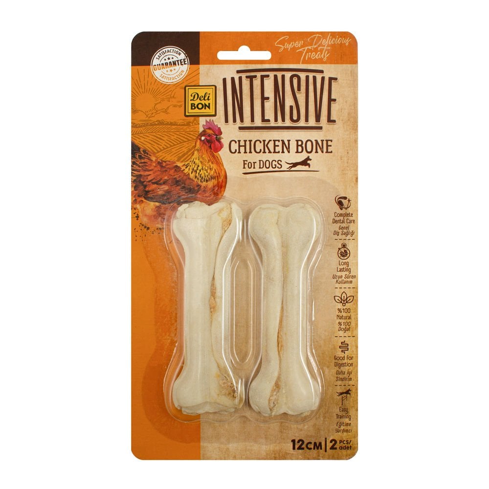[BLIST12CM2CHICKEN] Delibon Tavuklu Kemik Köpek Ödül Maması 12cm 2 Adet