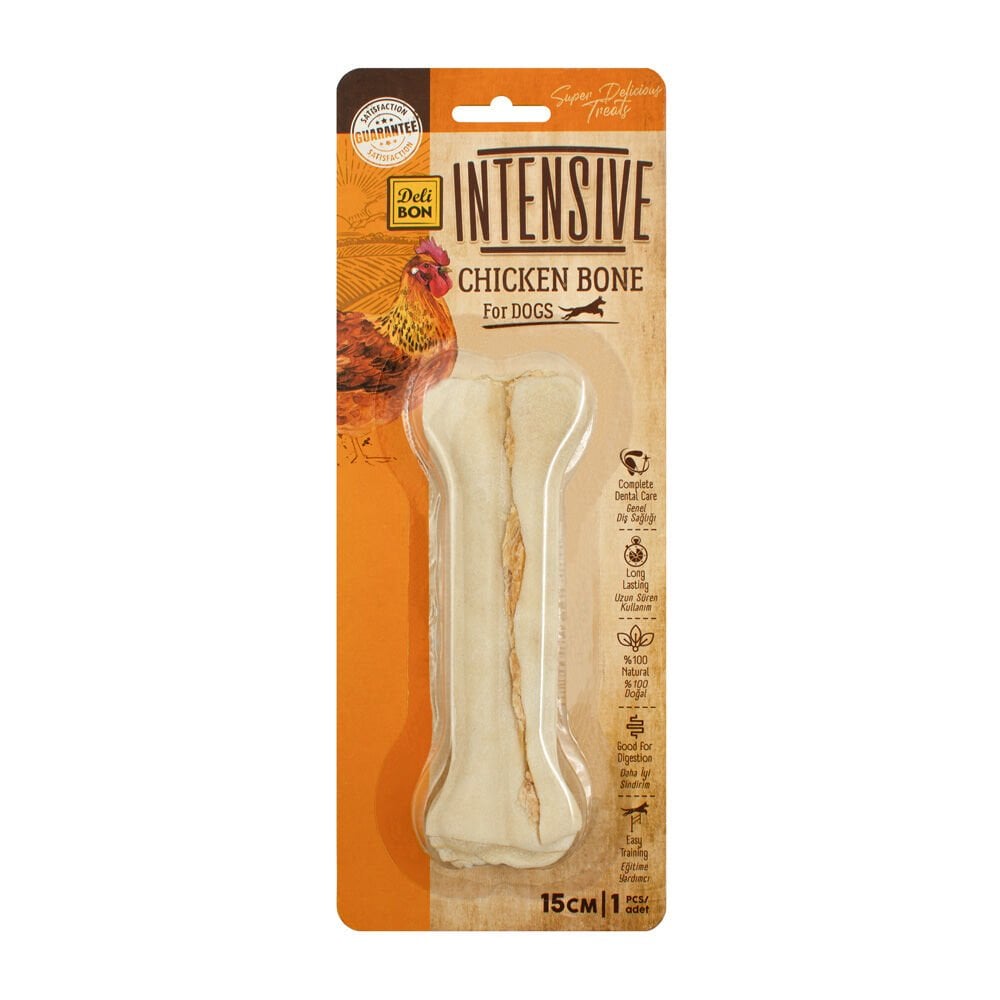 [BLIST15CM1CHICKEN] Delibon Gurme Tavuklu Kemik Köpek Ödül Maması 15cm 1 Adet