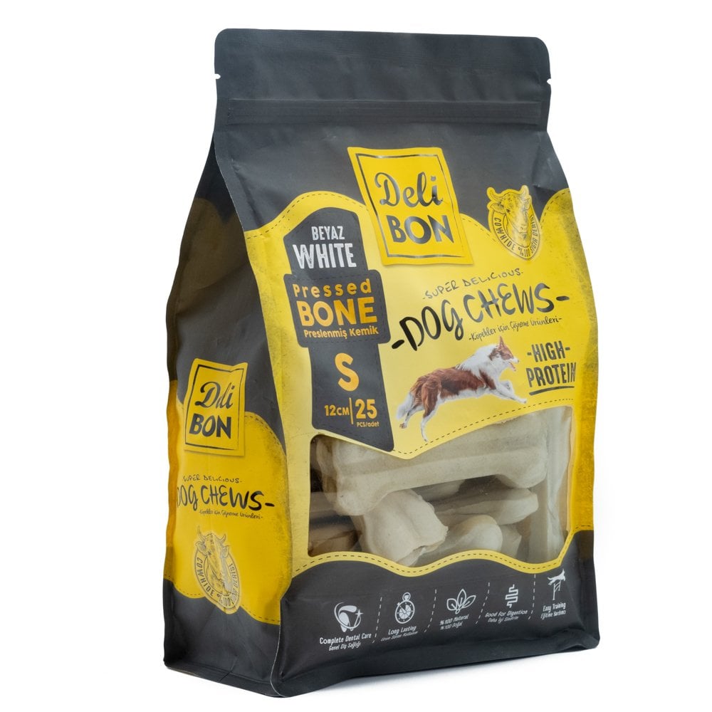 [BLK25SWHITE] Delibon Rawhide Dog Treat 12cm 25 pcs (White)