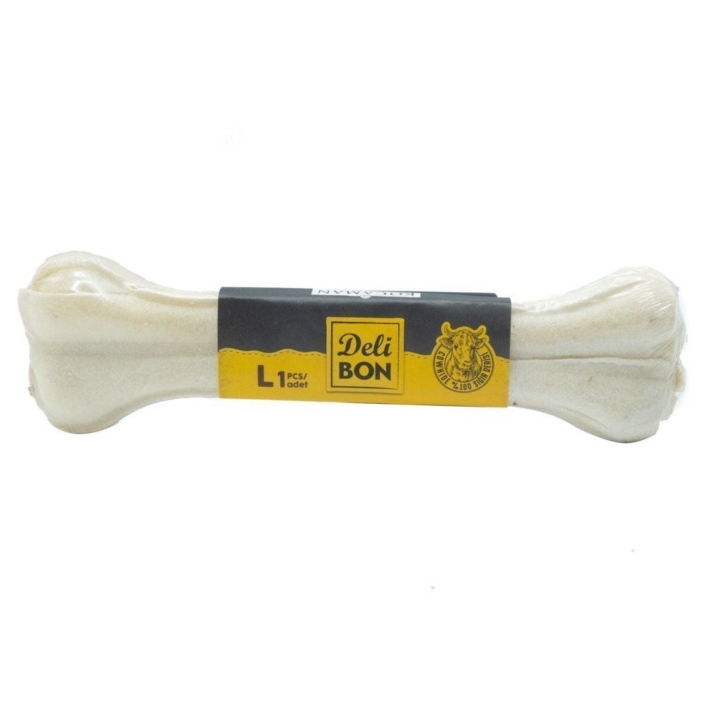 [SHR22CM1LWHITE] Delibon Vakumlu Kemik Köpek Ödül Maması 22cm 1 Adet (Beyaz)