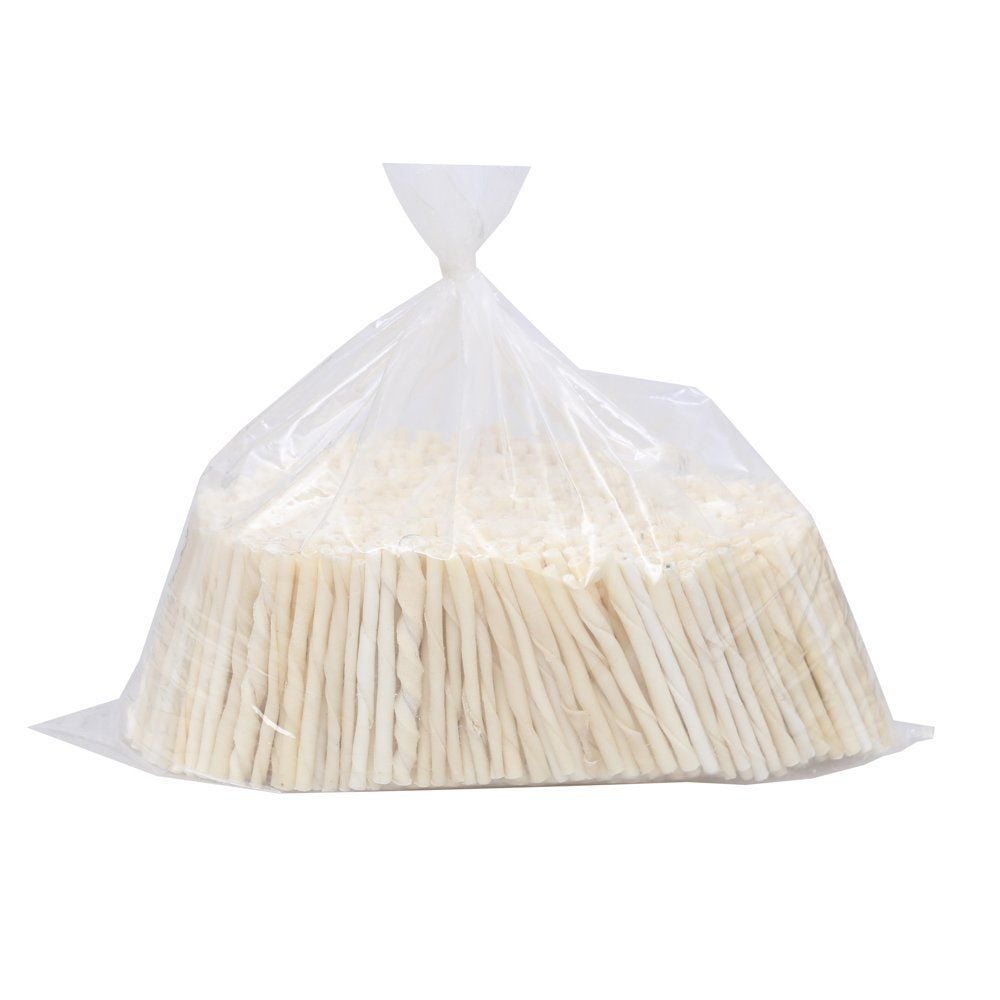 [ORTAWHITE5KG] Delibon Burgu Çubuk Köpek Ödül Maması Kalın 5kg (Beyaz)