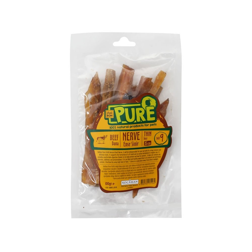 [DNASNR15CMINCE] Delibon Thin Beef Tendon Dog Treat 100g