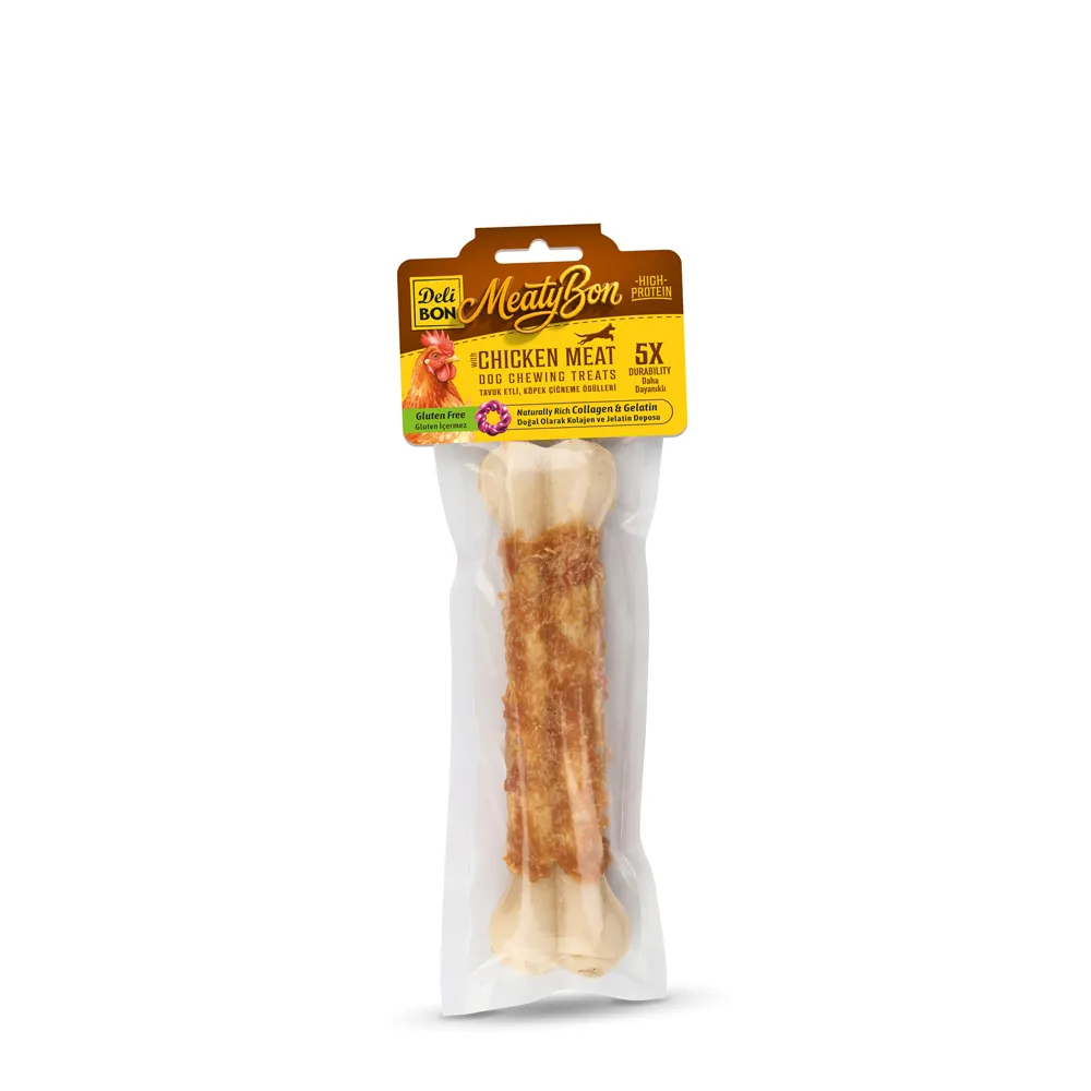 [EKO22CM1CHICKEN] Delibon MeatyBon Chicken Bone Dog Treat 22cm 1 Pc