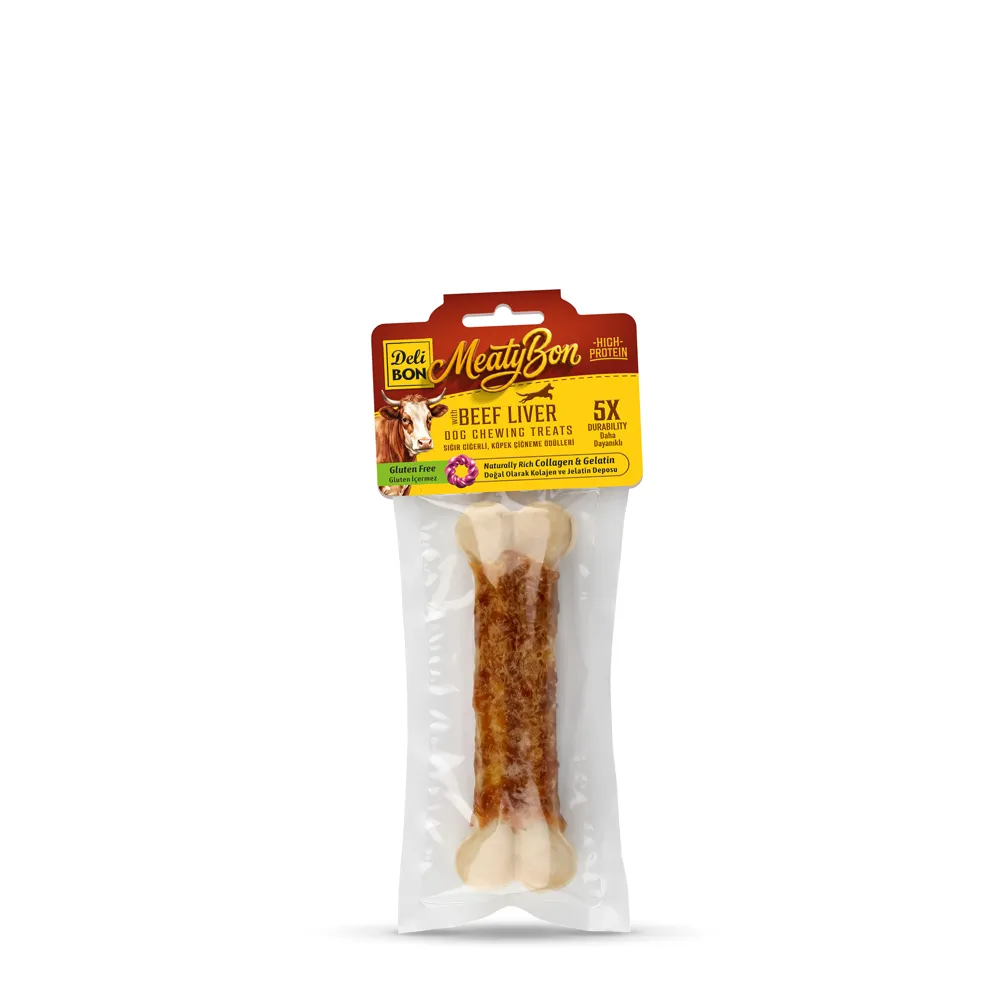 Delibon Beef Liver Bone Dog Treat 15cm 1 Pc
