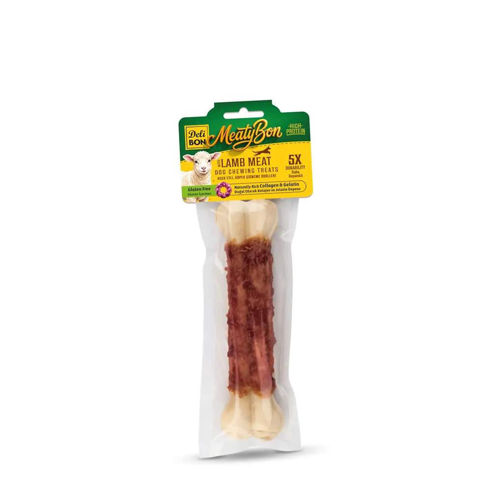 [EKO22CM1LAMB] Delibon MeatyBon Lamb Bone Dog Treat 22cm 1 Pc