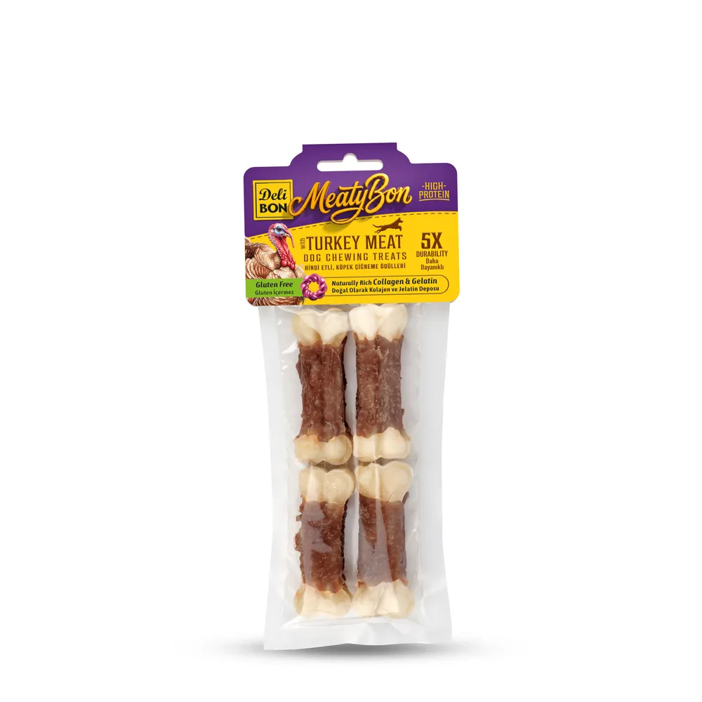Delibon Turkey Bone Dog Treat 7cm 4 Pcs