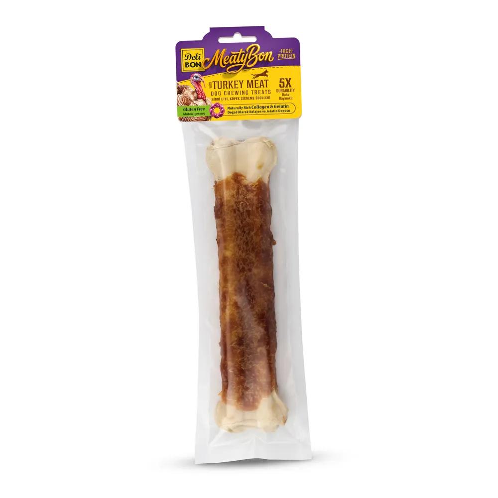 Delibon MeatyBon Hindili Kemik Köpek Ödül Maması 27cm 1 Adet